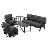 Urban Slate 5 Piece Modern Outdoor Patio Furniture Set - Eagle Peak Custom Canopy Tent