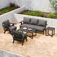 Urban Slate 5 Piece Modern Outdoor Patio Furniture Set - Eagle Peak Custom Canopy Tent