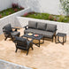 Urban Slate 5 Piece Modern Outdoor Patio Furniture Set - Eagle Peak Custom Canopy Tent
