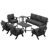 Urban Slate 7 Piece Modern Outdoor Patio Furniture Set - Eagle Peak Custom Canopy Tent