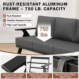 Urban Slate Modern Patio Couch Outdoor Sofa - Eagle Peak Custom Canopy Tent