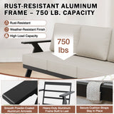 Urban Slate Modern Patio Couch Outdoor Sofa - Eagle Peak Custom Canopy Tent