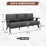 Urban Slate Modern Patio Couch Outdoor Sofa - Eagle Peak Custom Canopy Tent