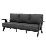 Urban Slate Modern Patio Couch Outdoor Sofa - Eagle Peak Custom Canopy Tent