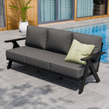 Urban Slate Modern Patio Couch Outdoor Sofa - Eagle Peak Custom Canopy Tent