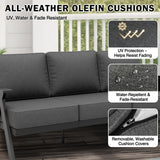 Urban Slate Modern Patio Couch Outdoor Sofa - Eagle Peak Custom Canopy Tent
