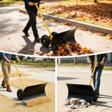 Wheeled Snow Shovel for Driveway 29”x16.5” Blade, Single/Dual Rod - Eagle Peak Custom Canopy Tent