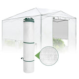 Woven Replacement Cover for 8x6/12x8 Portable Walk - in Pop up Greenhouse(Frame Not Included), White - Eagle Peak Custom Canopy Tent