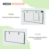 Woven Replacement Cover for 8x6/12x8 Portable Walk - in Pop up Greenhouse(Frame Not Included), White - Eagle Peak Custom Canopy Tent