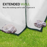 Woven Replacement Cover for 8x6/12x8 Portable Walk - in Pop up Greenhouse(Frame Not Included), White - Eagle Peak Custom Canopy Tent