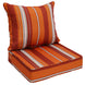 Outdoor Deep Seat Patio Seat Cushion Set, 25x25x5 inch, 2-Piece Back Chair Cushion