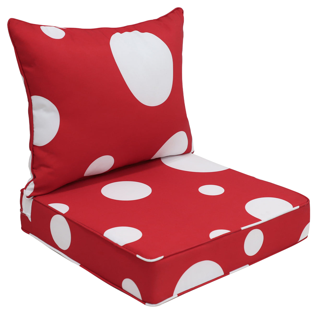 Outdoor Deep Seat Patio Seat Cushion Set, 25x25x5 inch, 2-Piece Back Chair Cushion