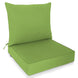 Outdoor Deep Seat Patio Seat Cushion Set, 25x25x5 inch, 2-Piece Back Chair Cushion