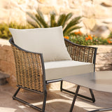 Outdoor Deep Seat Patio Seat Cushion Set, 25x25x5 inch, 2-Piece Back Chair Cushion